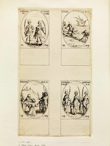 Saint Nicotras et Saint Antioches; Sainte Julie; Saint Didier; Sainte Suzanne, Sainte Marianne et Sainte Palladie, image 1/1