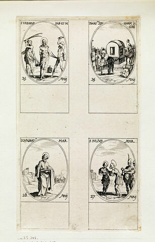 Saint Urbain; La translation de sainte Marie, mère de saint Jacques; Saint Quadrat; Saint Jules, image 1/1