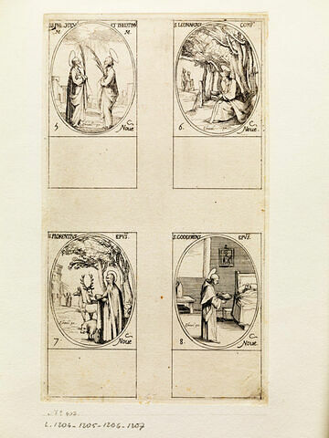 Sainte Philotée et Sainte Théotime; Saint Léonard; Saint Florent; Saint Godefroy, image 1/1