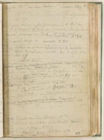 Notes : suite des adresses, image 1/1