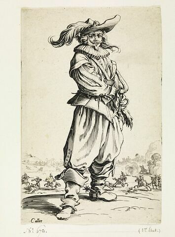 La Noblesse : Le guerrier au chapeau orné d'une grande plume, image 1/1