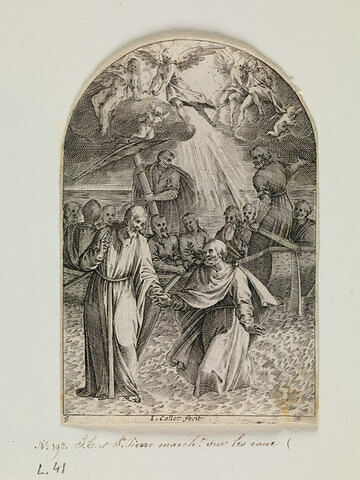 Jésus Christ et Saint Pierre marchant sur les eaux, image 1/1