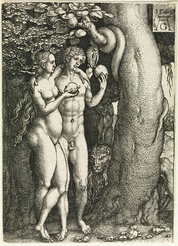 Adam et Eve mangent du fruit défendu
