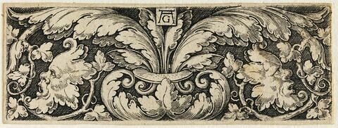 Vignette aux deux mascarons