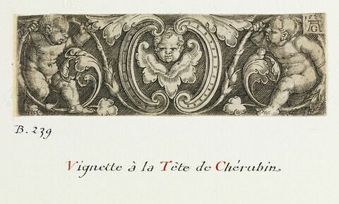 Vignette à la tête de chérubin, image 1/1