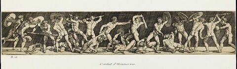 Combat d'hommes nus, image 1/1