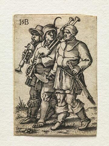 Deux musiciens et un soldat
