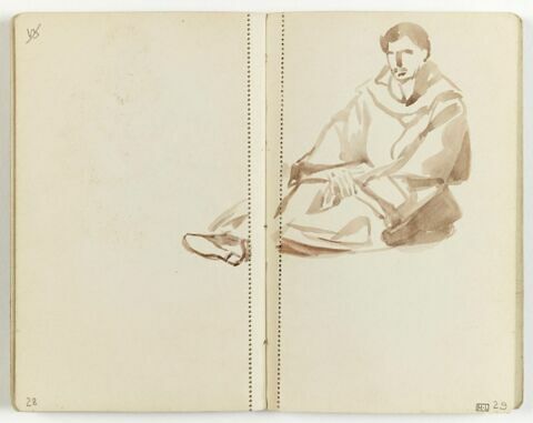 Etude de moine assis, image 1/1