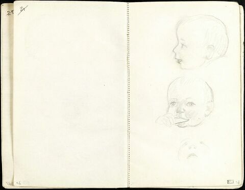 Etude de tête de bébé
