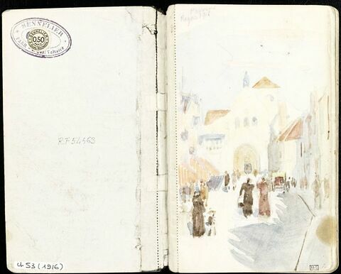 Vue de Provins avec figures, image 1/5