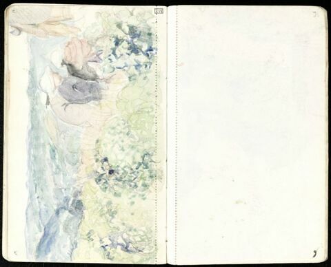Trois figures assises dans un paysage maritime, image 1/1