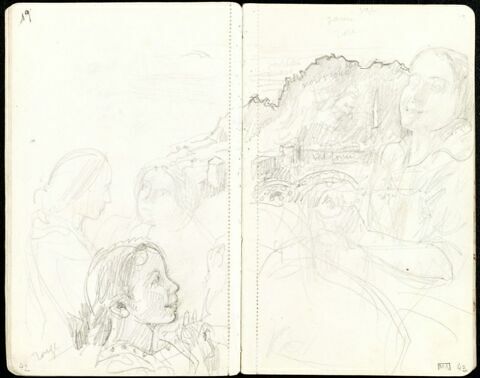 Femme devant un paysage, image 1/1