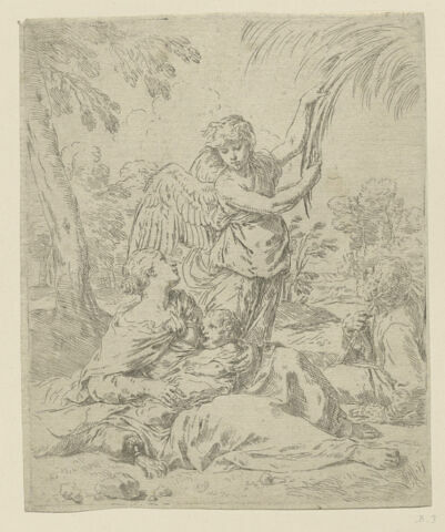 La fuite en Egypte avec l'ange, image 1/1
