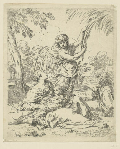 La fuite en Egypte avec l'ange, image 1/1