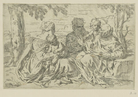 La sainte Famille avec saint Jean Baptiste, image 1/1