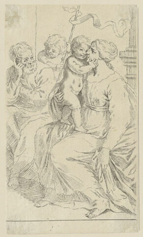 La sainte Famille avec saint Jean Baptiste, image 1/1