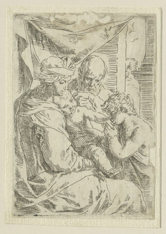 La sainte Famille avec saint Jean Baptiste, image 1/1