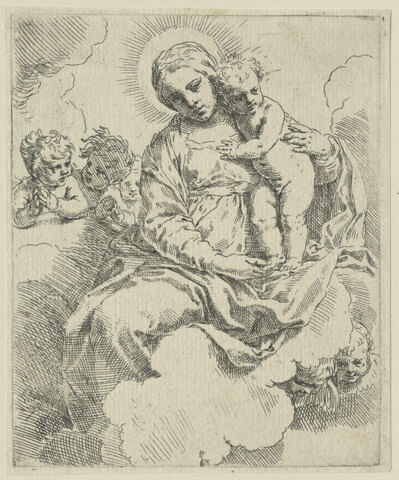 La Vierge entourée d'anges, image 1/1