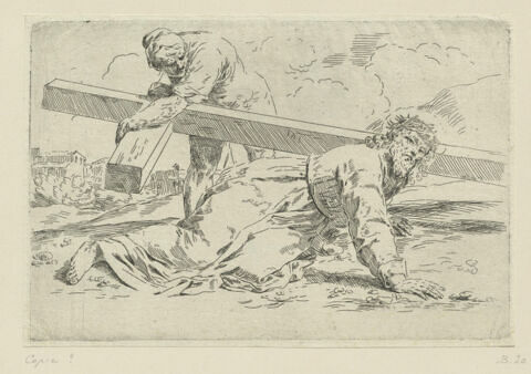 Simon de Cyrène aidant le Christ, image 1/1