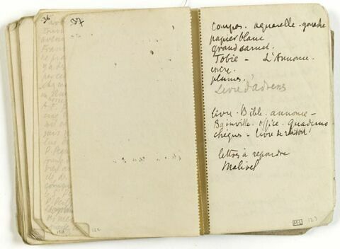 Notes autographes, image 1/1