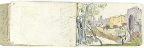 Annotations manuscrites se rapportant au dessin du folio 11 verso, image 1/1