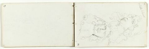 Etude de portrait : Charles Le Brun et Colbert, image 1/1