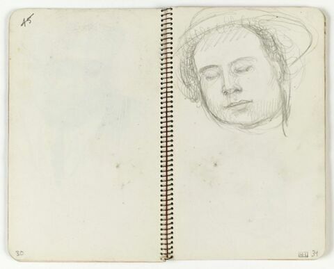 Visage d'une femme endormie, image 1/1
