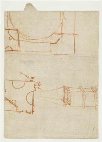 Croquis architecturaux : plan et monument commémoratif, image 1/3