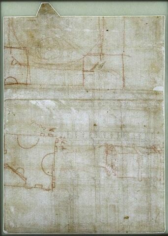 Croquis architecturaux : plan et monument commémoratif, image 2/3