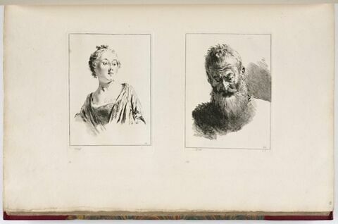 Viel homme barbu en buste, de face, image 2/2