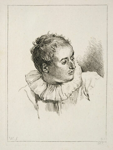 Tête de Gilles de trois quarts, image 1/1