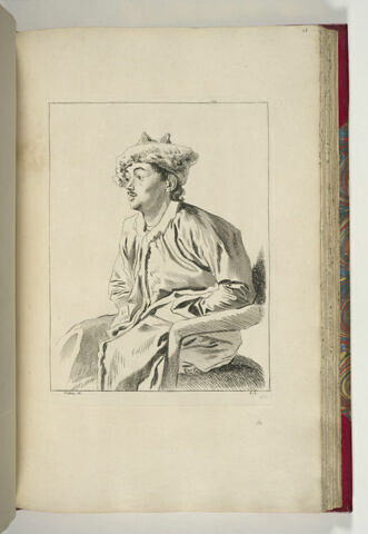 Homme assis dans un fauteuil, image 1/1