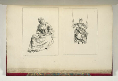 Femme vue de dos sur une balançoire, image 2/2