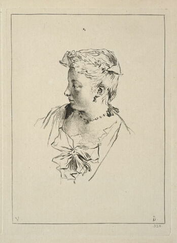 Buste de femme tournée à gauche, image 1/2