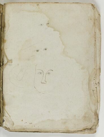 Ebauche d'un visage, et deux paires d'yeux, image 1/1