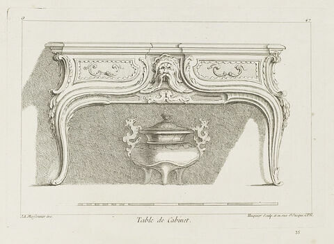Table de cabinet (planche 47, série G), image 1/1