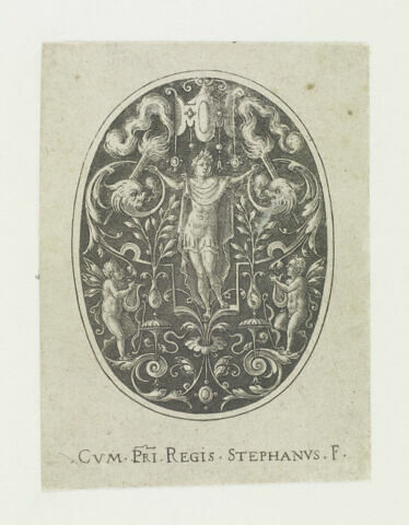 Grotesque à fond noir : Apollon, image 1/1