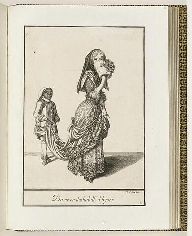 Dame en déshabillé d'hiver, image 1/1