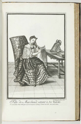 Fille de marchand étant à sa toilette, image 1/1