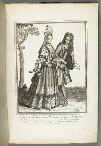 Dame en falbala à la Promenade aux Tuileries, image 1/1