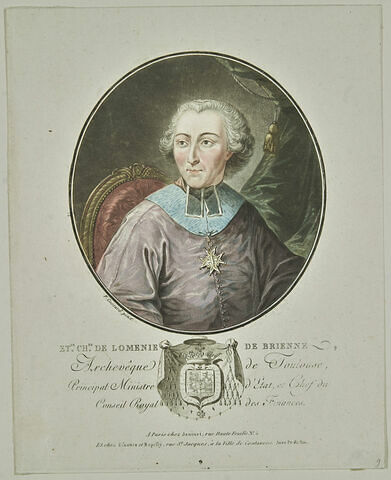 Etienne Charles de Loménie de Brienne, archevêque de Toulouse, image 1/1