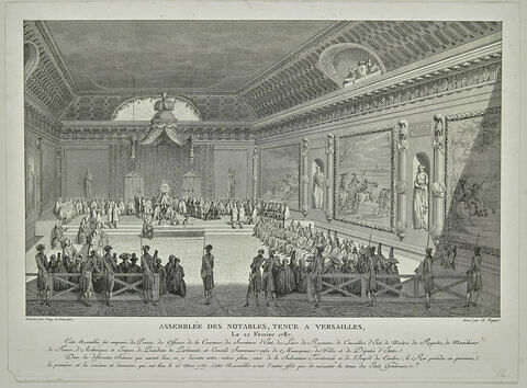 Assemblée des notables tenue à Versailles, le 22 février 1787, image 1/1