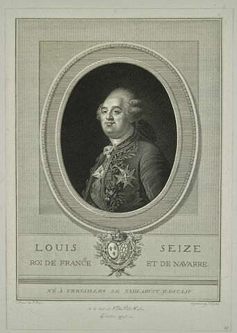 Louis XVI roi de France et de Navarre