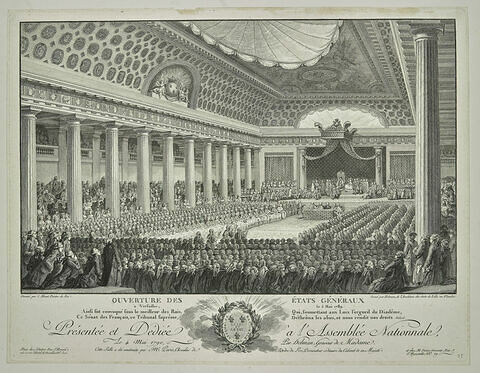 Ouverture des Etats Généraux à Versailles le 5 mai 1789, image 1/1