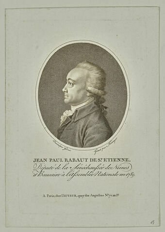 Jean Paul Rabaut de Saint Etienne, image 1/2