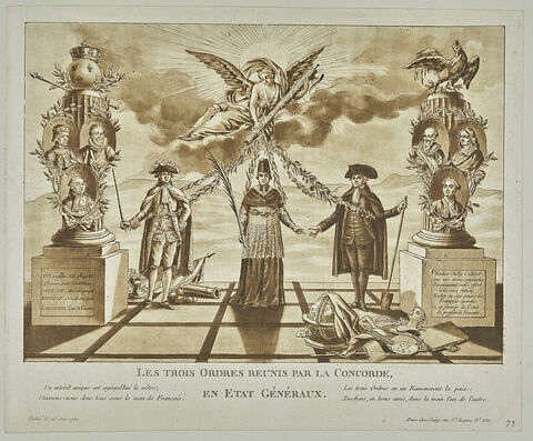 Les Trois Ordres réunis par la Concorde, en Etats Généraux, image 1/2