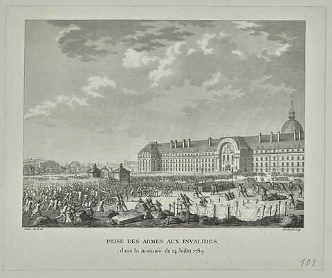 Prise des Armes aux Invalides dans la matinée du 14 juillet 1789, image 1/2