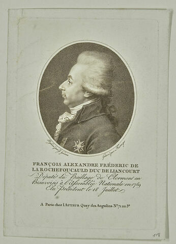 François Alexandre Frédéric de la Rochefoucauld duc de Liancourt