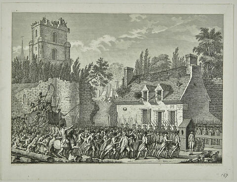 Besenval conduit dans un vieux château fort, à Brie Comte-Robert, le 10 août 1789, image 1/1