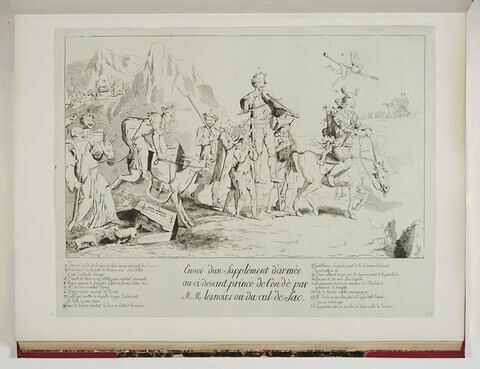 Envoi d'un supplément d'armée au ci-devant prince de Condé par Messieurs lesnoirs ou du cul de Sac, image 1/1